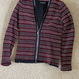 Nanette Lepore Striped Sweater - Black and Red